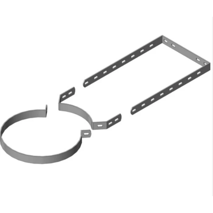Mi-Flues System 1 Single Wall Flue Pipe for Multi-Fuel Bracket