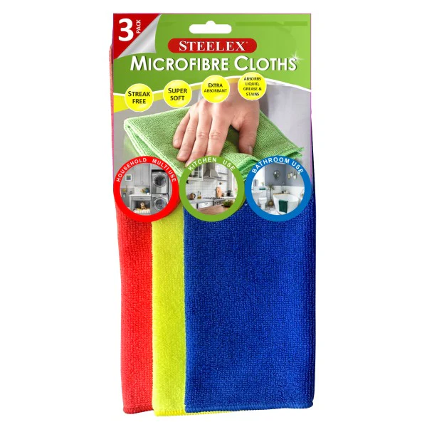 Microfibre Cloths Set of 3 - Image 2