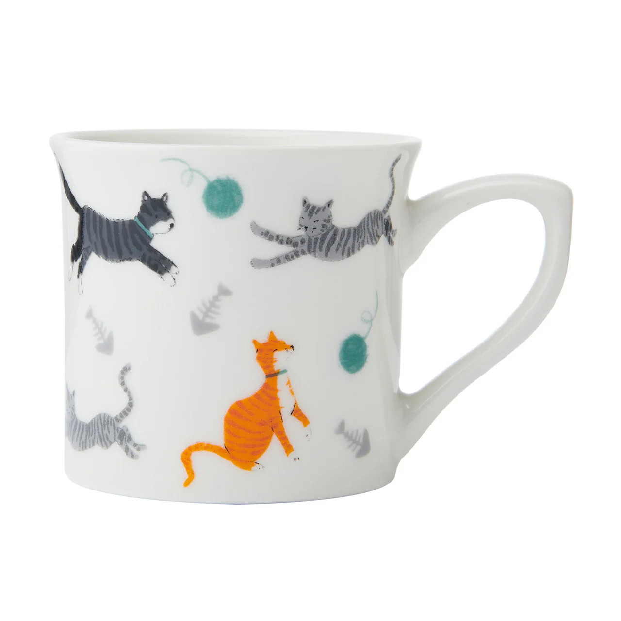 MIKASA CAT FLUTED MUG