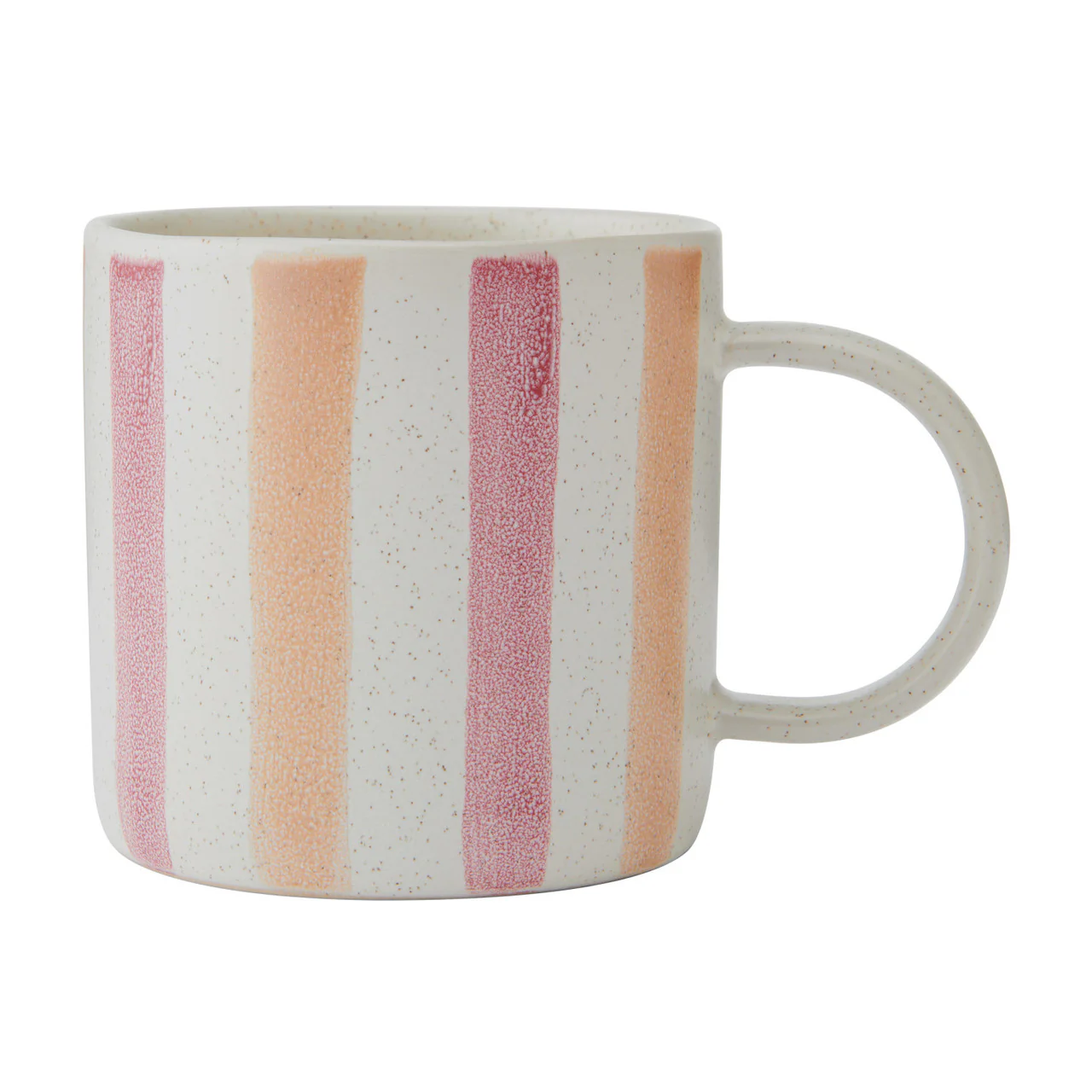 MIKASA PINK AND RED STRIPE MUG 380ML