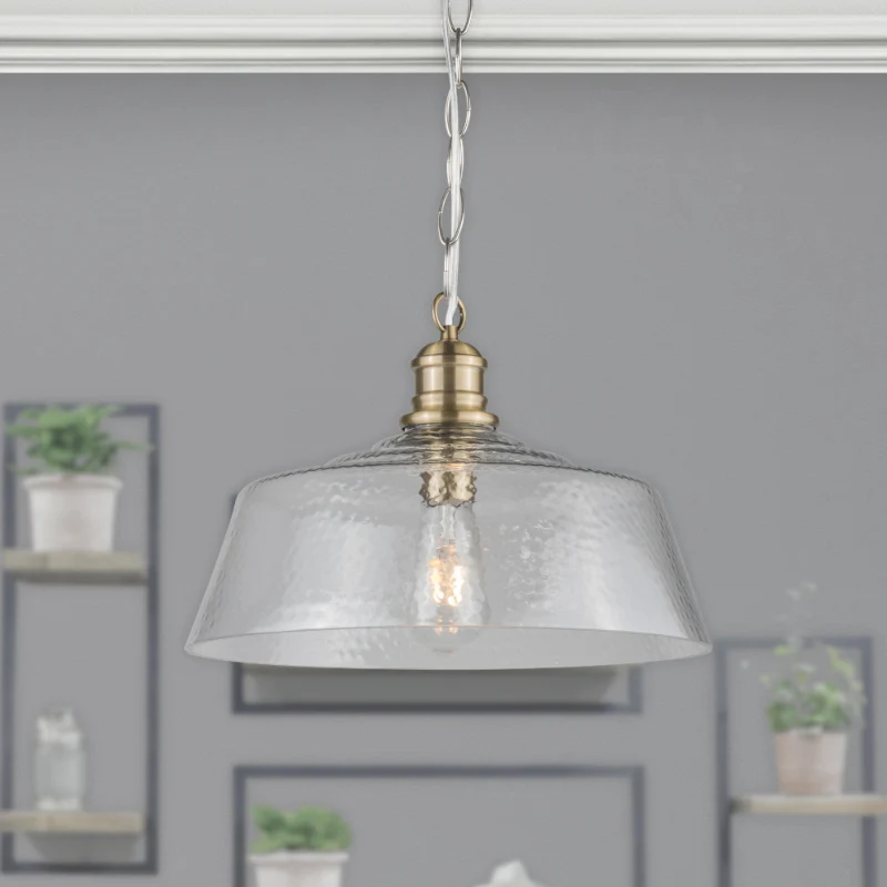 Millar 1-Light Ceiling Pendant – Antique Brass - Image 2