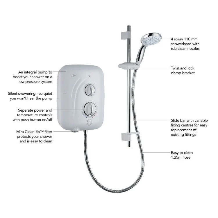 Mira Elite SE Electric Shower (9.8kw) - Image 5