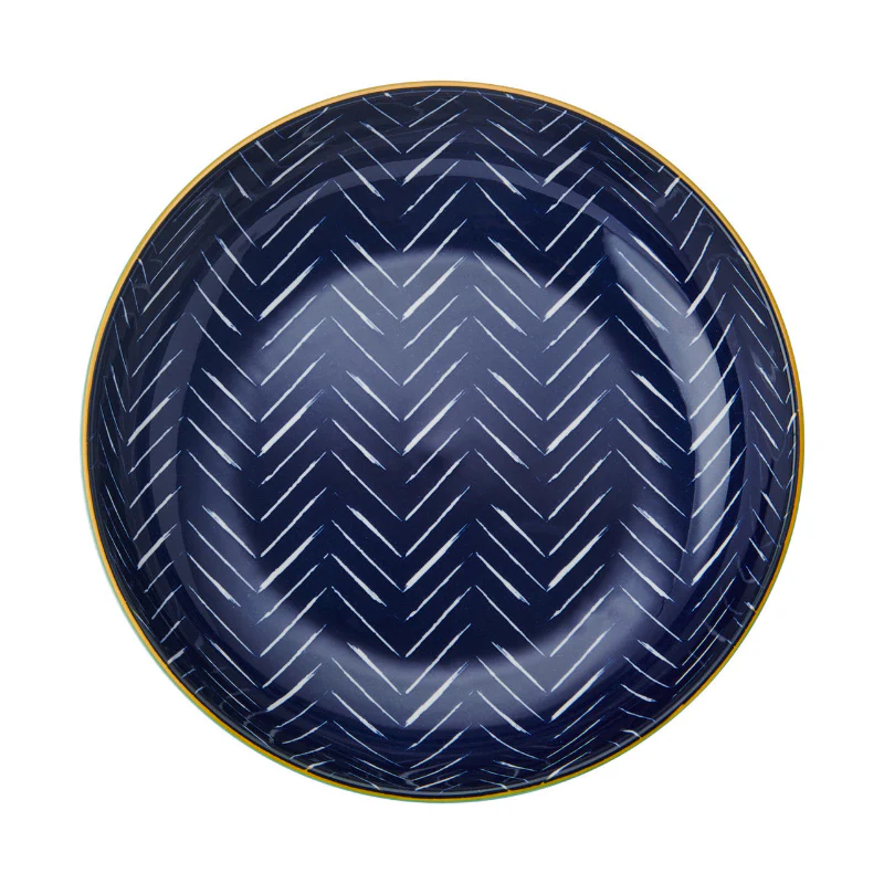Mikasa Indigo Chevron Pasta Bowl - Image 3