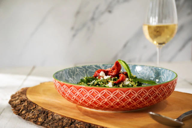 Mikasa Leaf and Print Pasta Bowl - Image 4
