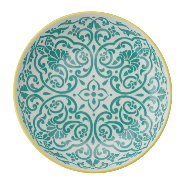 Mikasa Yellow and Blue Pasta Bowl - Image 2