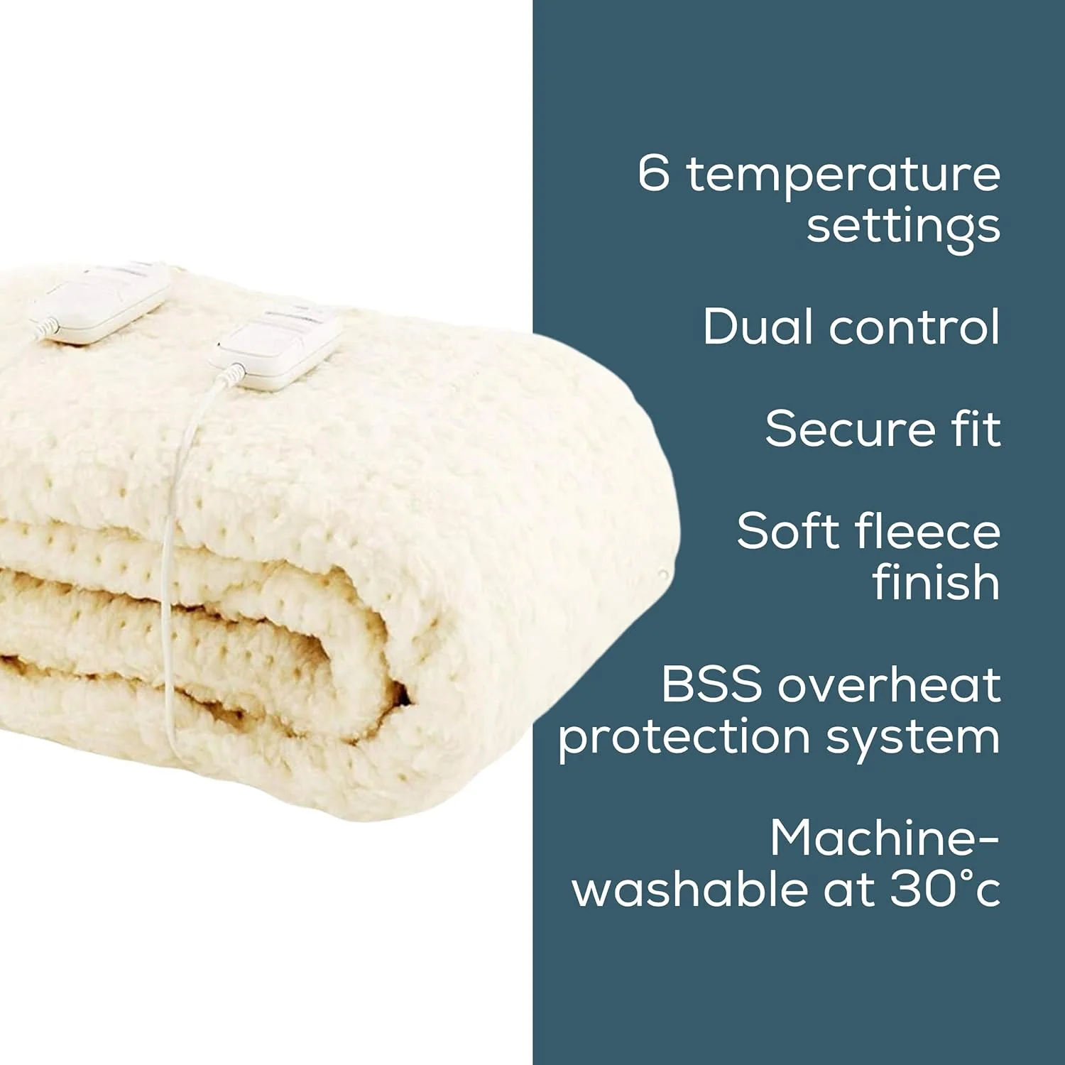 Monogram Dual Control Electric Blanket - Image 3