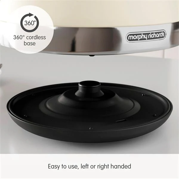 Morphy Richards 1.5L Venture Pyramid Kettle - Cream - Image 3