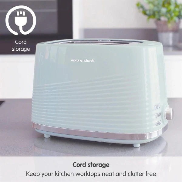Morphy Richards Dune Sage Green 2 Slice Toaster - Image 2