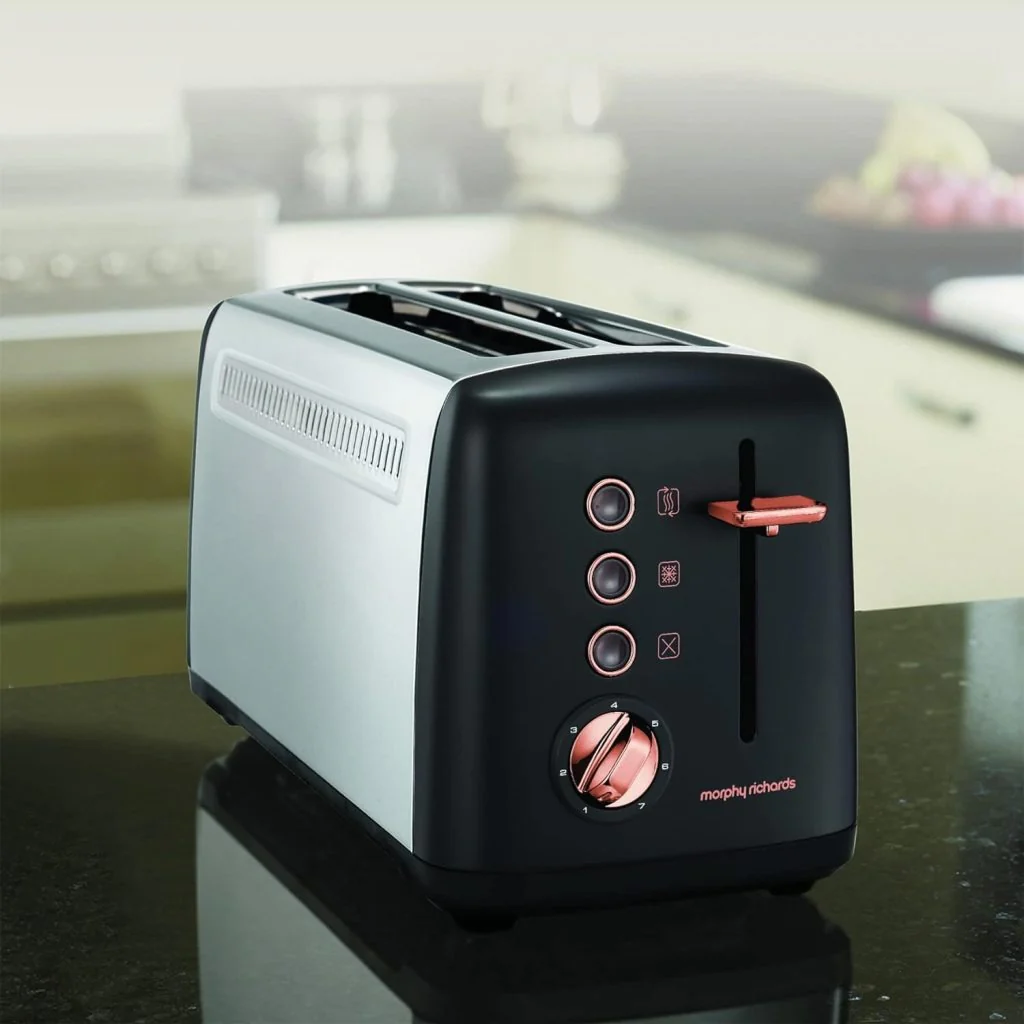 Morphy Richards 4 Slice Long Slot Toaster – Rose Gold - Image 6