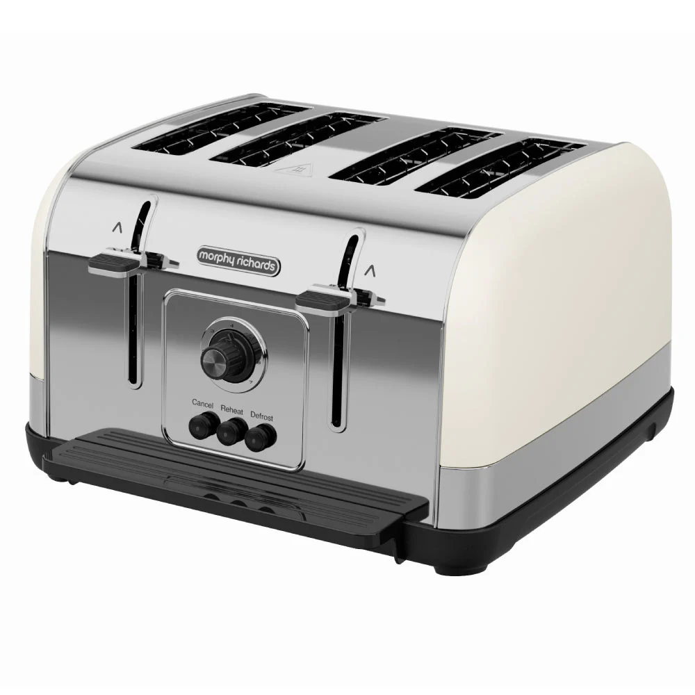 Morphy Richards Venture 4 Slice Toaster - Cream