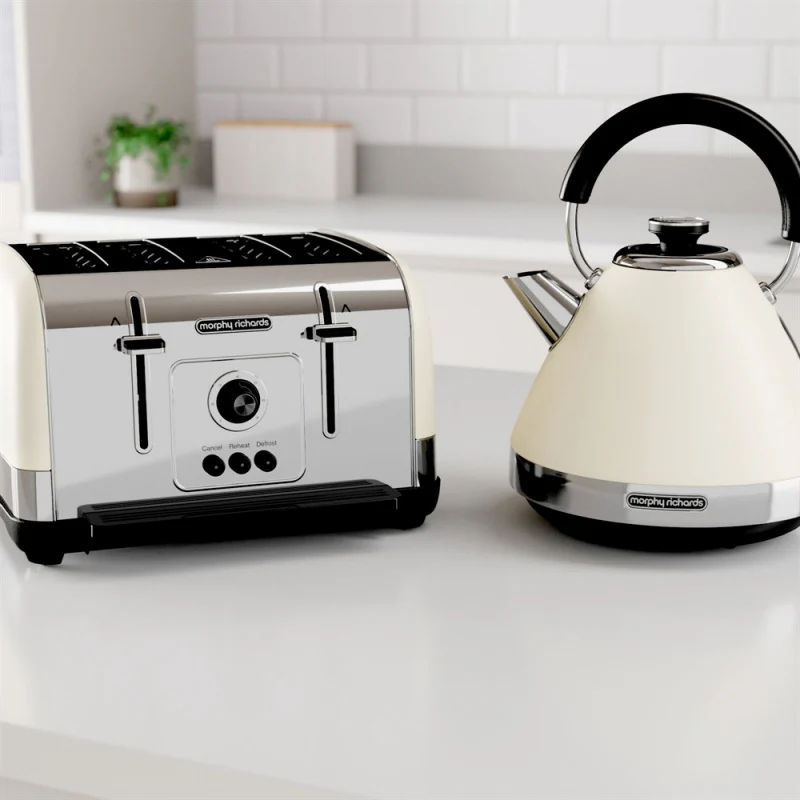 Morphy Richards Venture 4 Slice Toaster - Cream - Image 3