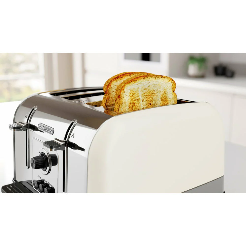 Morphy Richards Venture 4 Slice Toaster - Cream - Image 6