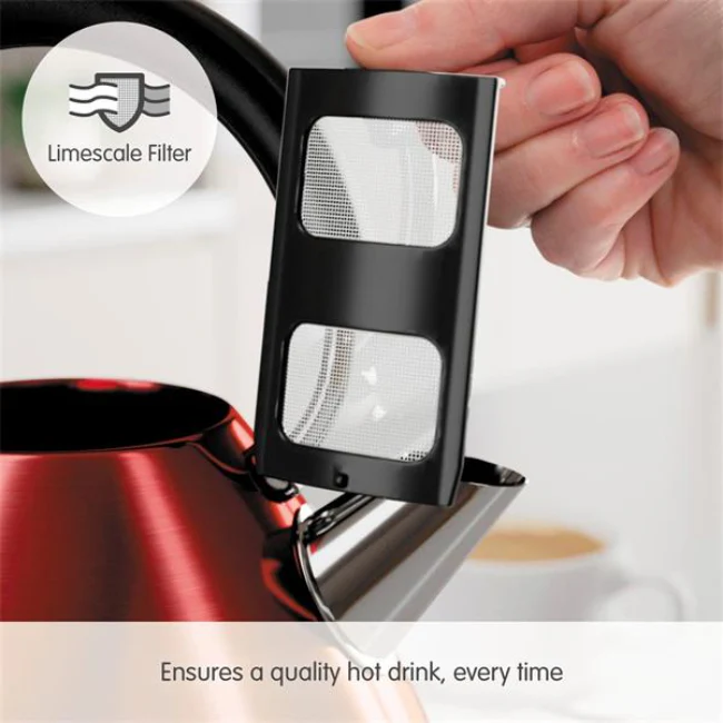 MORPHY RICHARDS VENTURE PYRAMID KETTLE 1.5L - RED - Image 5