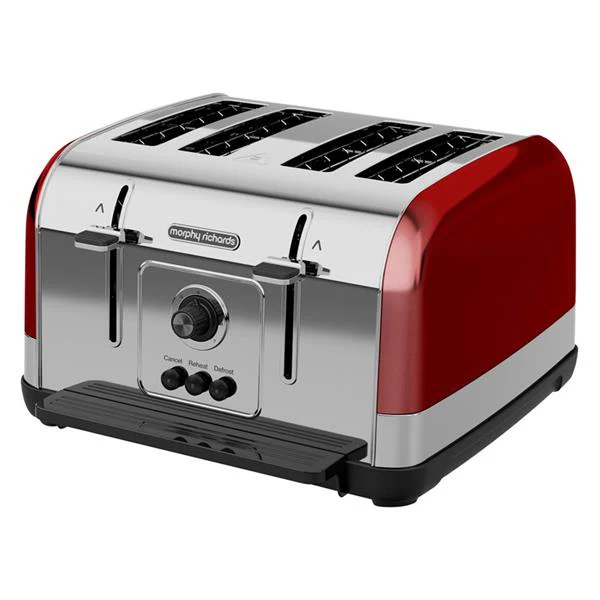 Morphy Richards Venture 4 Slice Toaster - Red