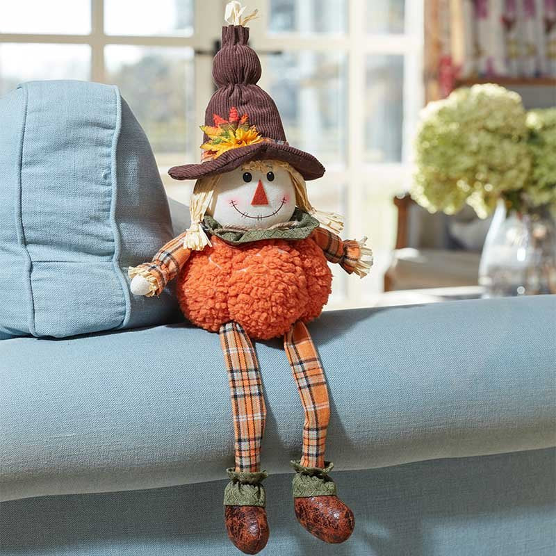 Mrs Scarecrow – Autumn Character Decor – Dangly Legs