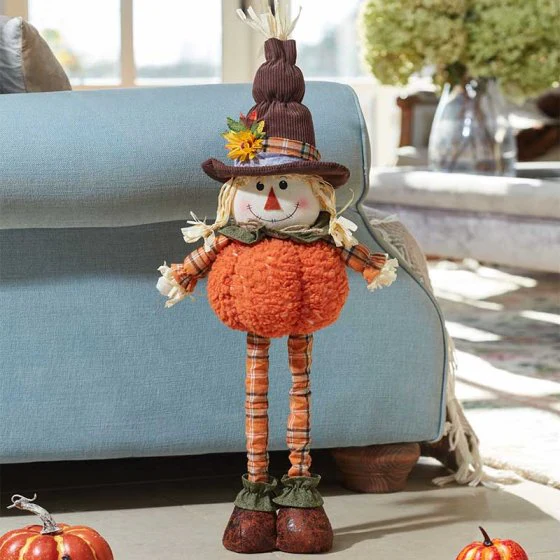 Mrs Scarecrow Plush – Standing Autumn Ornament (64cm)