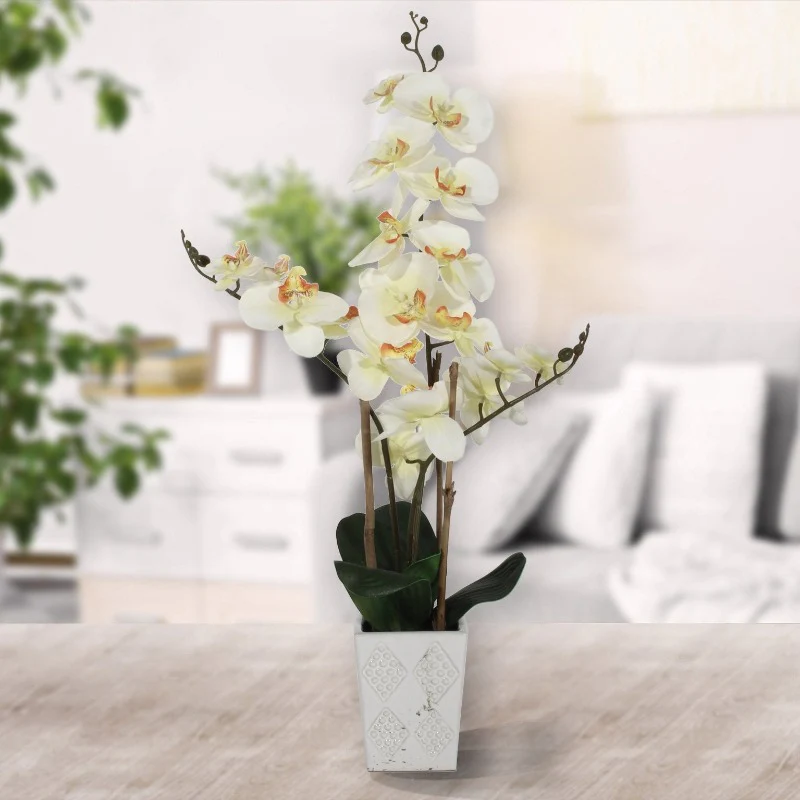 Nearly Natural Artificial Orchid White - Image 2