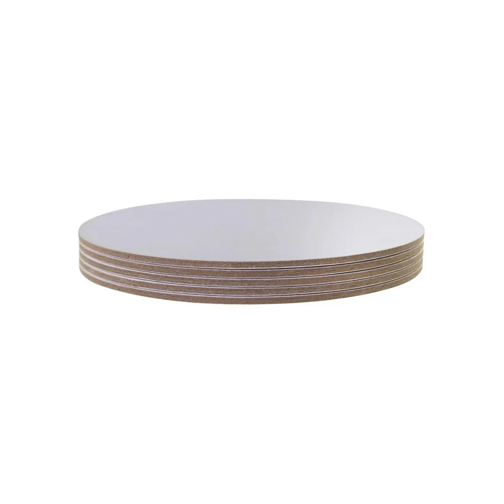 Pack of 5 Round Cake Cards, Silver (12" / 30cm) - Image 2