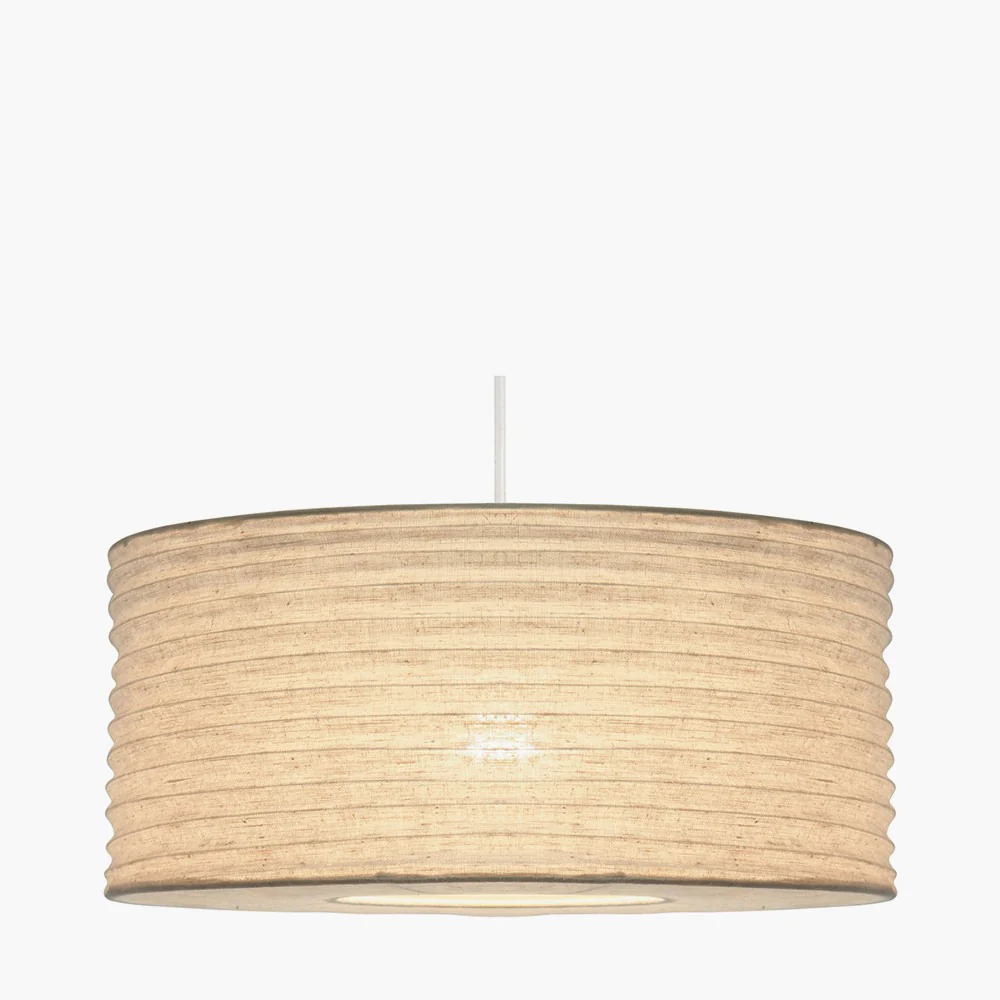 Patpong 35cm White Jute Non Elec Pendant - Image 2