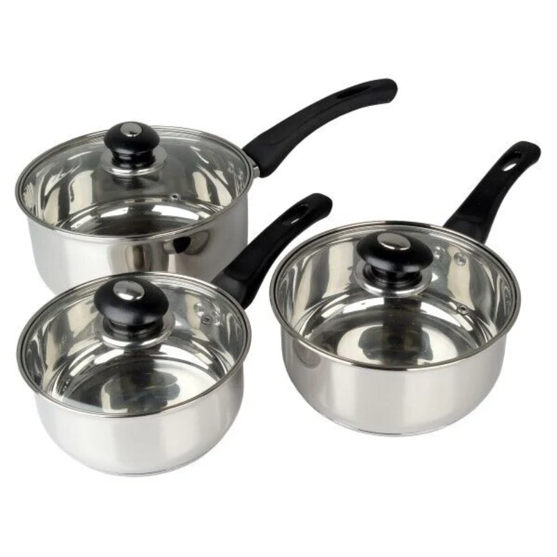 Pendeford 3 Piece Saucepan Set - Image 4