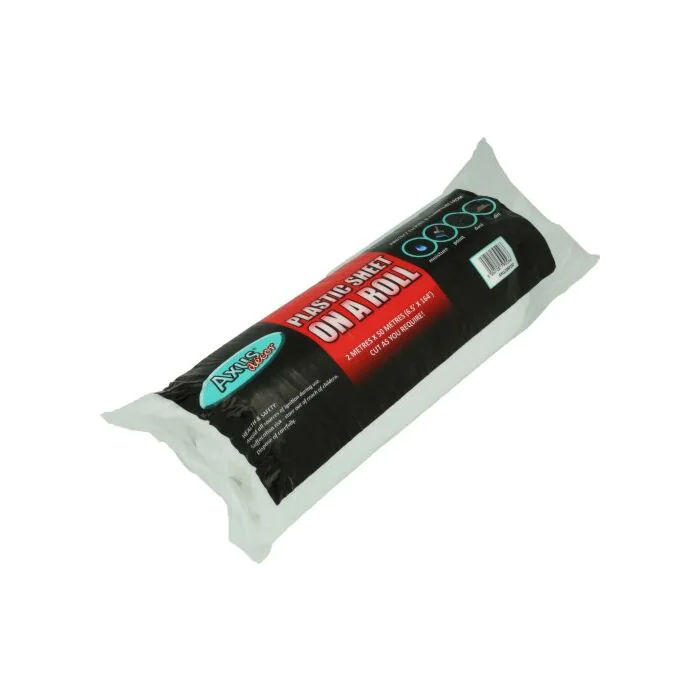 Axus Plastic Sheet Roll 2m x 50m