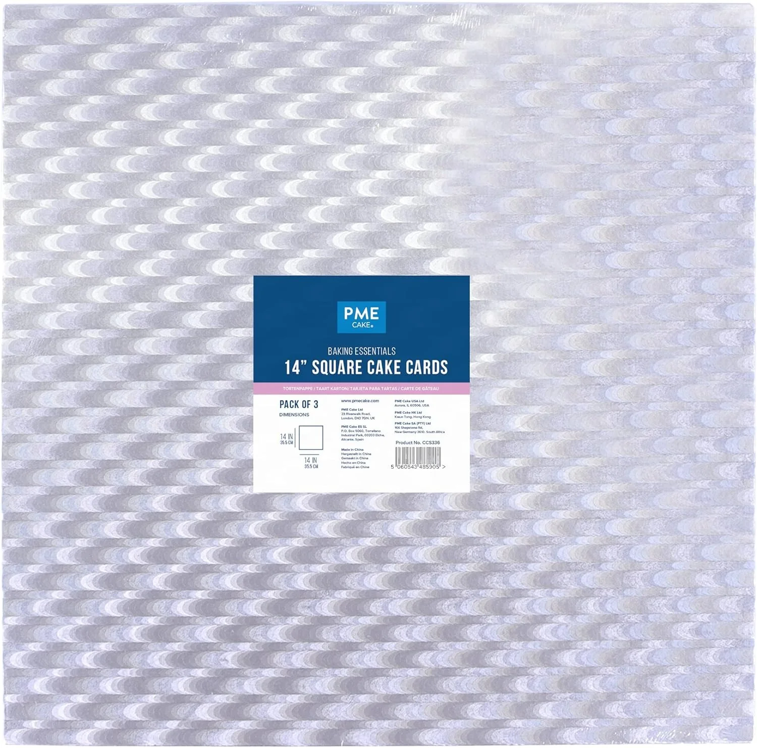 PME 14in Square Cake Board – 3 Pack