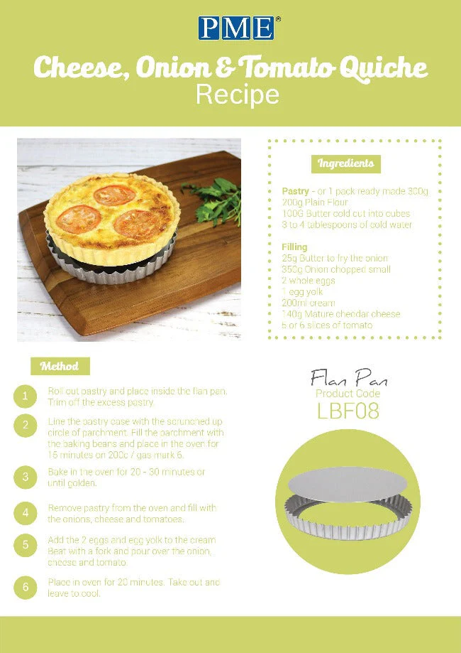 PME Loose Bottom Flan Pan 8 Inch - Image 5