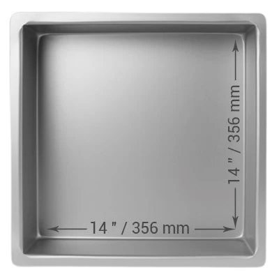 PME Square Cake Pan – 14in x 14in x 4in - Image 2