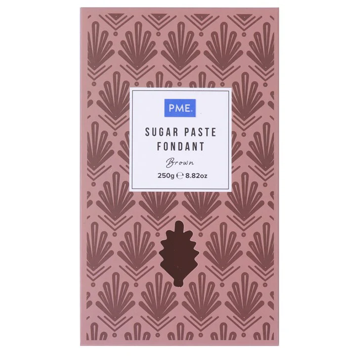 PME Sugar Paste Fondant – Brown 250g