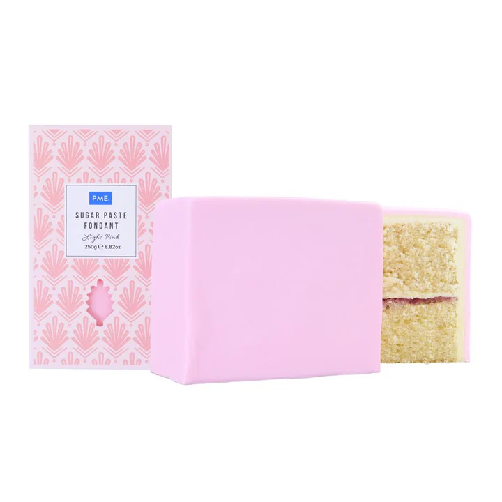 PME Sugar Paste Fondant – Light Pink 250g - Image 2