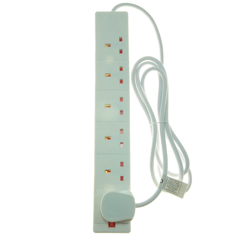 Powermaster 6 Gang 2 Metre 13 amp Extension Lead. - Image 2