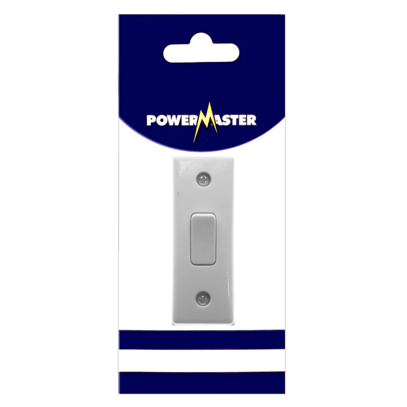 Powermaster Electrical 1 Gang Architrave Light Switch with Box