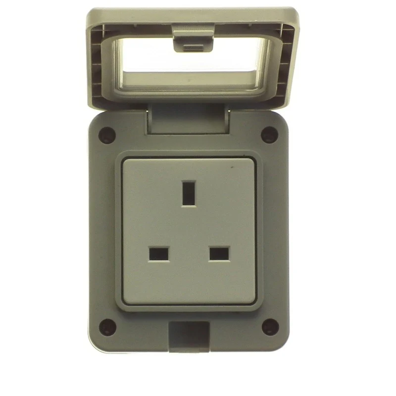 Powermaster Electrical 1 Gang Damp Proof Socket - Image 2