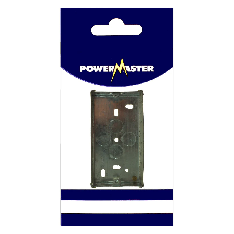 Powermaster Electrical 25mm 2 Gang Socket Box
