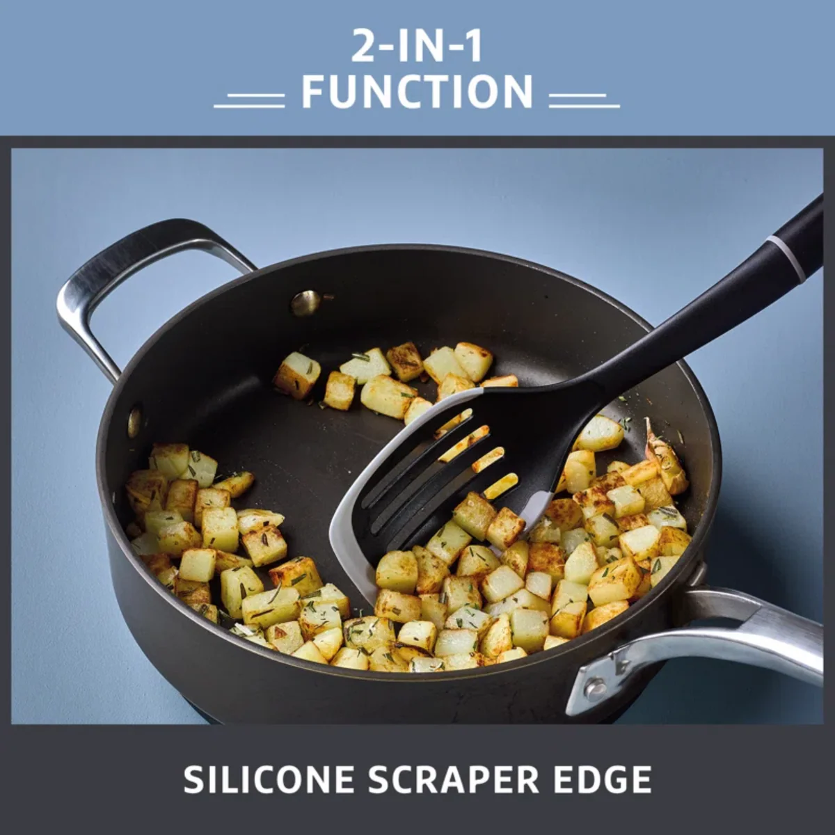 Prestige 2 in 1 Kitchen Tools - Slotted Spoon - Image 2