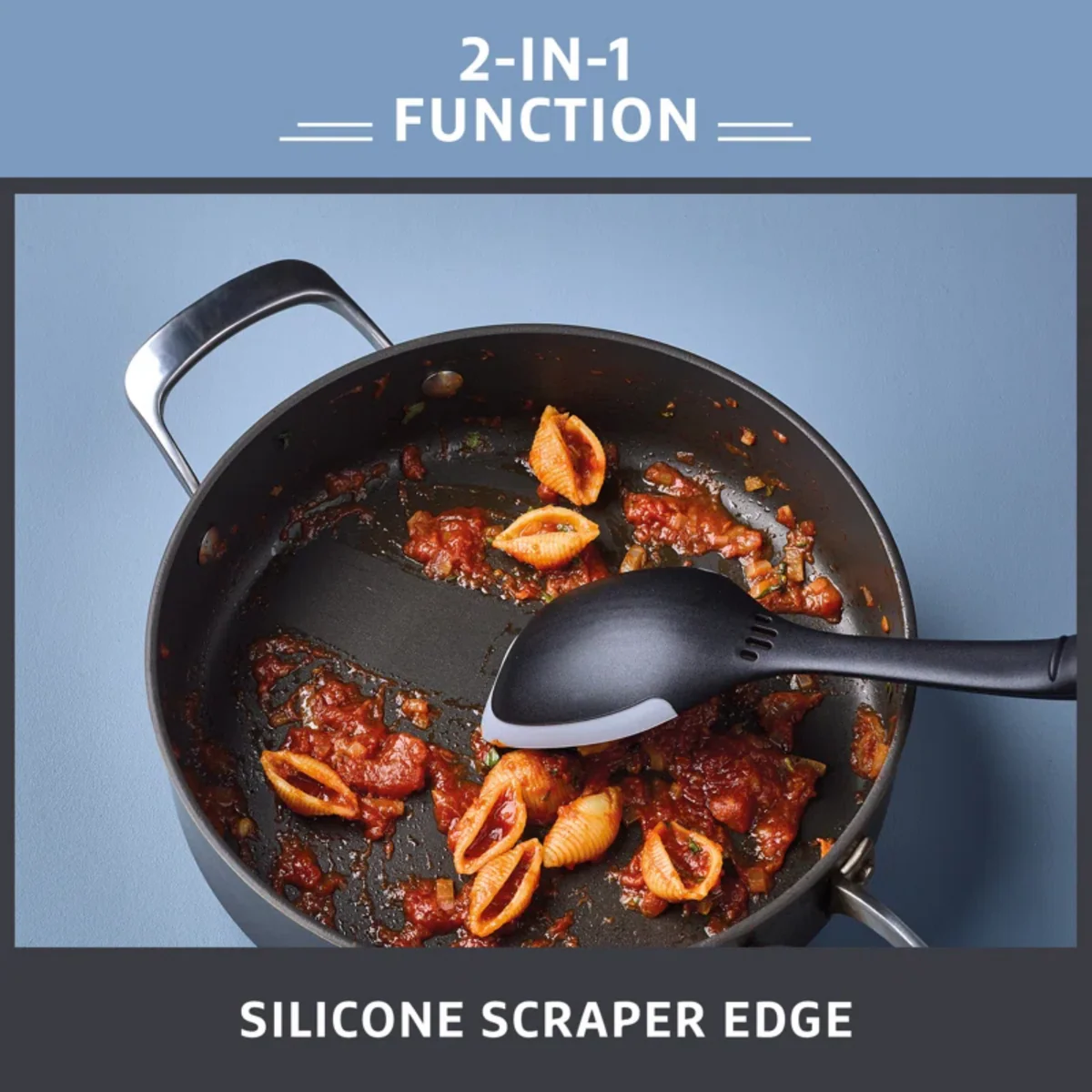 Prestige 2 in 1 Kitchen Tools - Solid Spoon - Image 2