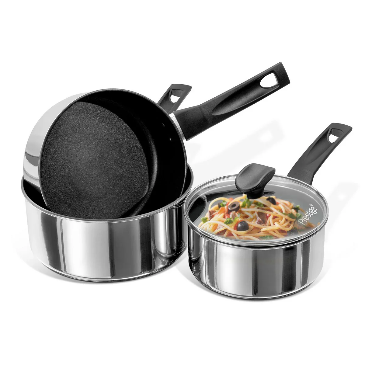 Prestige Universal Saucepan Set of 3 - Image 2