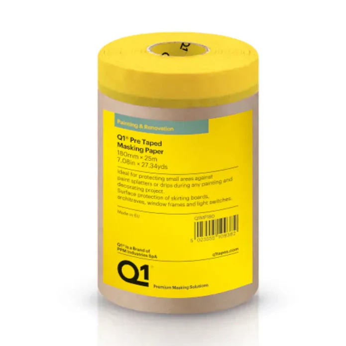Q1 Pre Taped Masking Paper Roll - Image 2