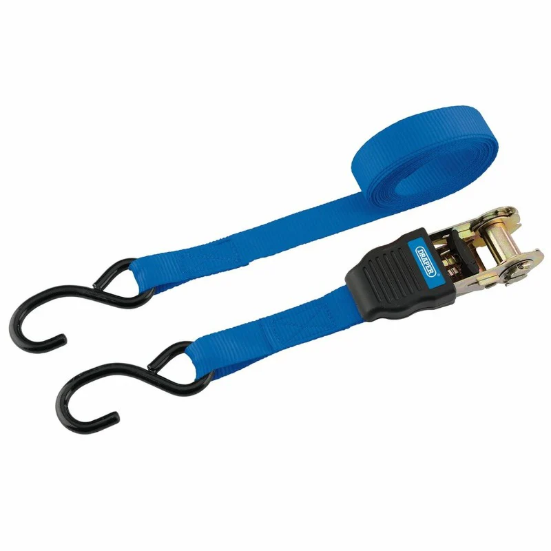 Ratcheting Tie Down Straps, 4.5m x 25mm, 225kg (4 Piece) - Image 2