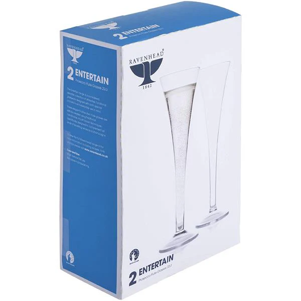 RAVENHEAD Entertain Prosecco Flutes Glass 22Cl 2Pk - Image 2