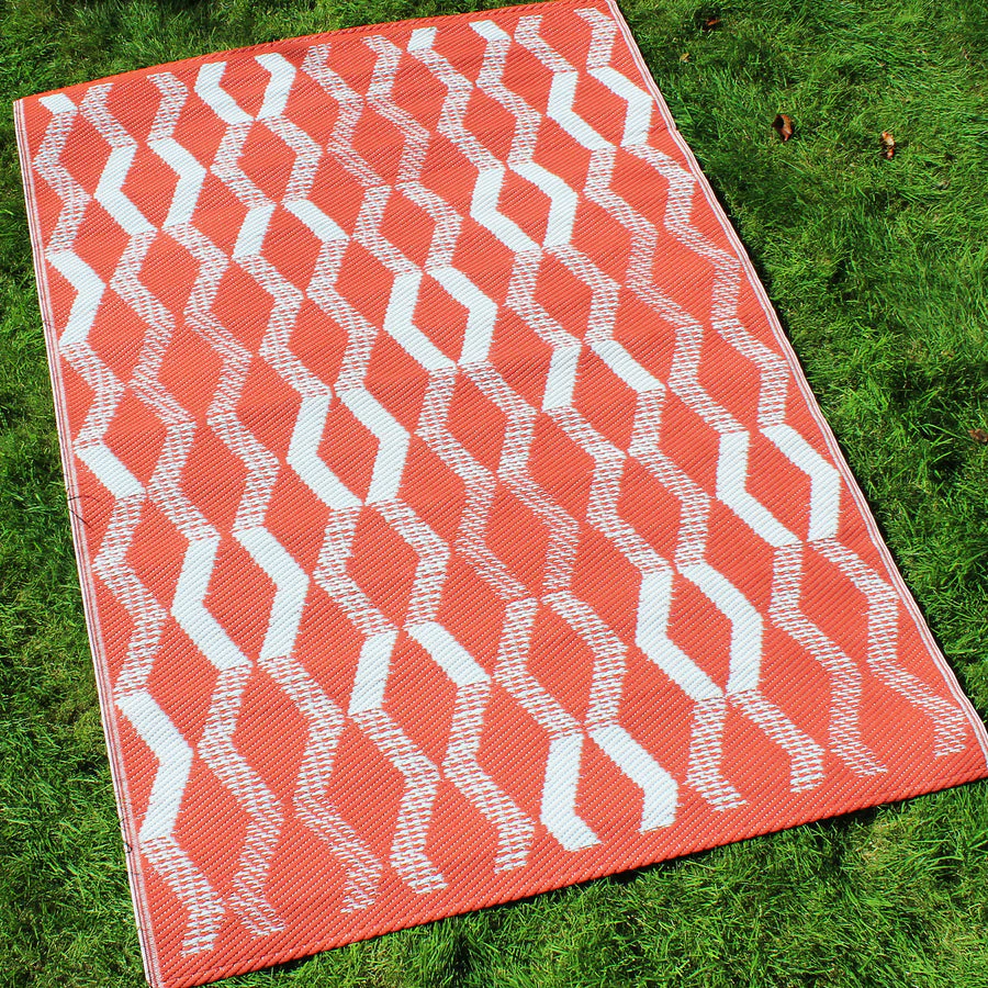 Rico Outdoor Rug in Terracotta 120 x 170cm