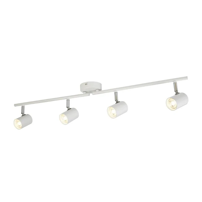 ROLLO 4 LIGHT SPLIT BAR SPOTLIGHT - WHITE METAL