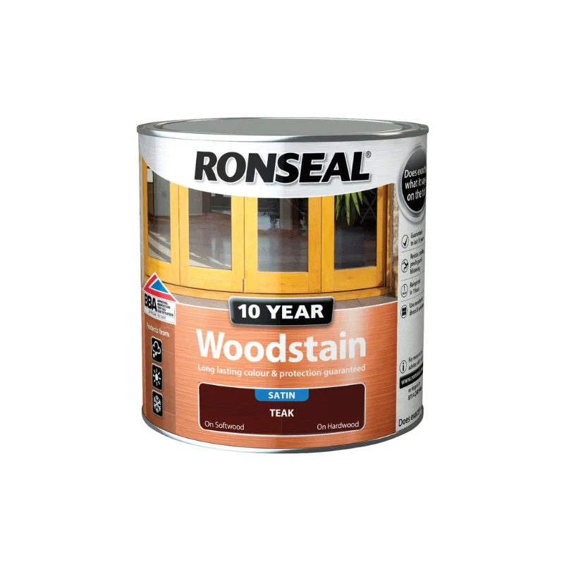 Ronseal 10 Year Woodstain - Teak