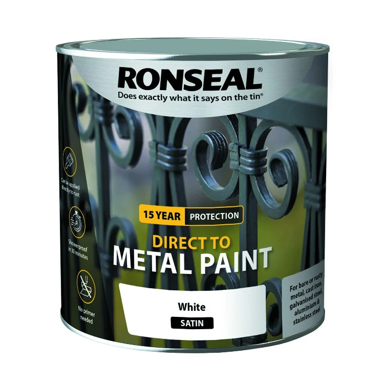 Ronseal Direct To Metal White Satin 2.5L