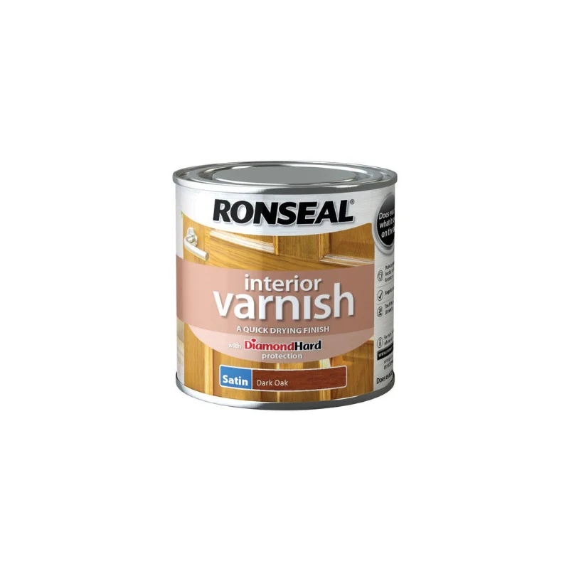 Ronseal Interior Varnish Dark Oak 250ml