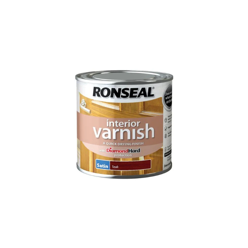 Ronseal Interior Varnish Teak Satin 250ml