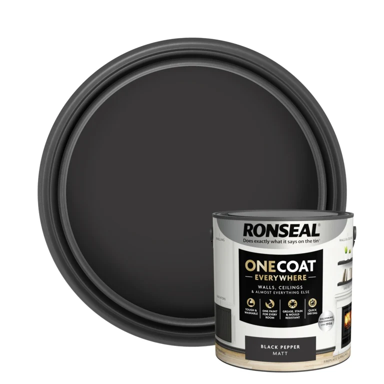 Ronseal One Coat Everywhere 2.5L - Black Pepper Matt