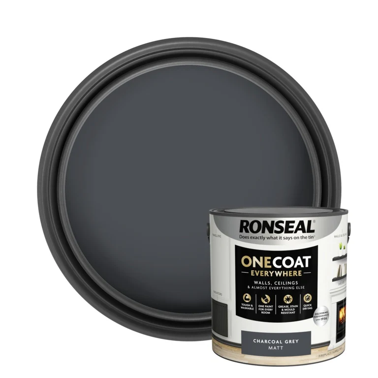 Ronseal One Coat Everywhere 2.5L - Charcoal Grey Matt