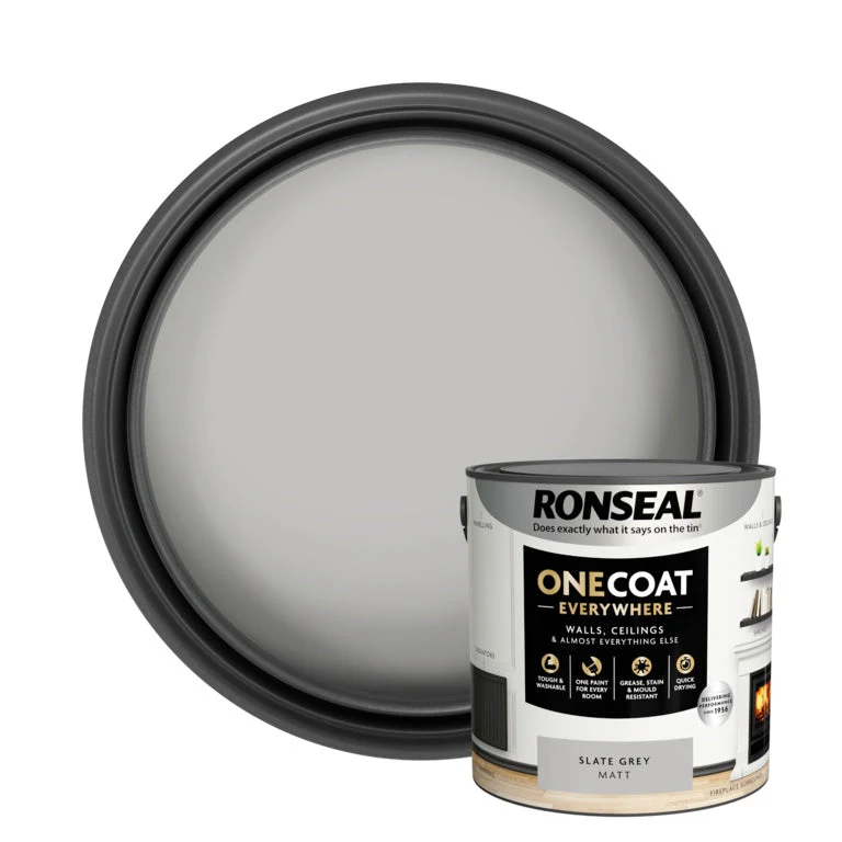 Ronseal One Coat Everywhere 5L - Slate Grey Matt