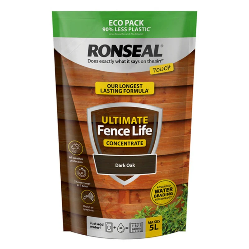 Ronseal Ultimate Fence Life Concentrate Dark Oak 950ml - Image 2